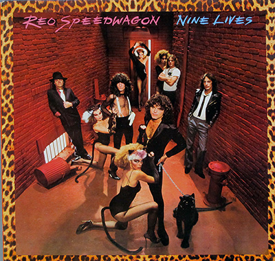 REO SPEEDWAGON - Nine Lives album front cover vinyl record